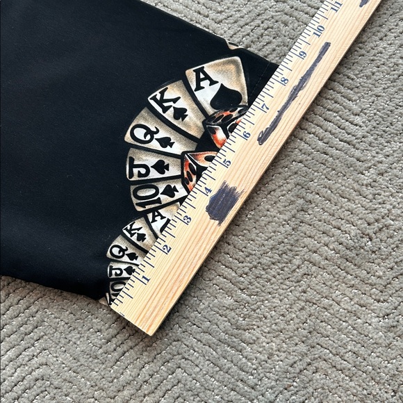 VINTAGE ACE POKER CROWN DICE EIGHTBALL BUTTON SHIRT MENS 38/40 - Picture 10 of 11